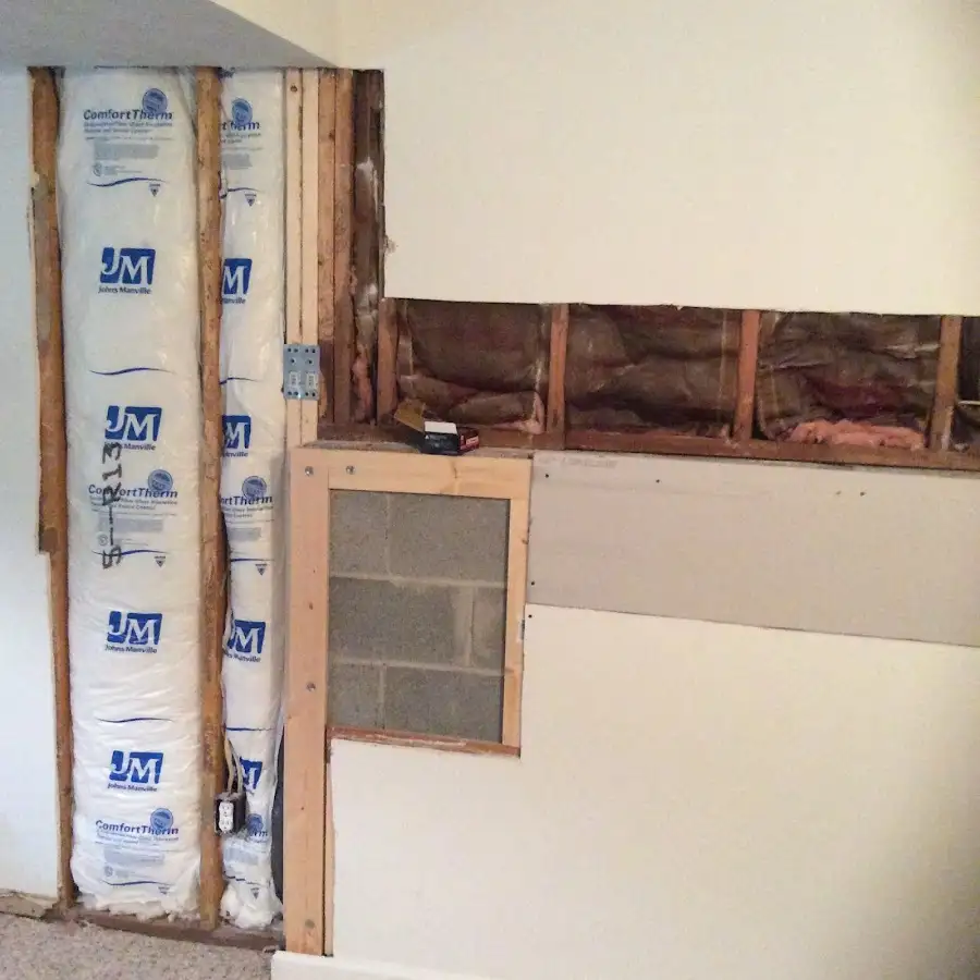 Wall insulation replacement during Odor Removal & Deodorization in Hammond